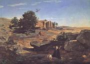 Jean Baptiste Camille  Corot Agar dans le desert (mk11) oil painting picture wholesale